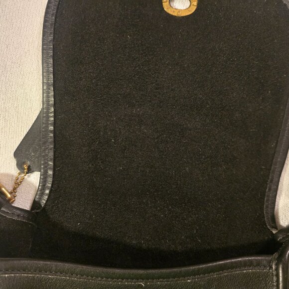 Coach Legacy Small Flap Saddle Bag 9965 Vintage Black GUC Clean. Turnlock. - Picture 6 of 16